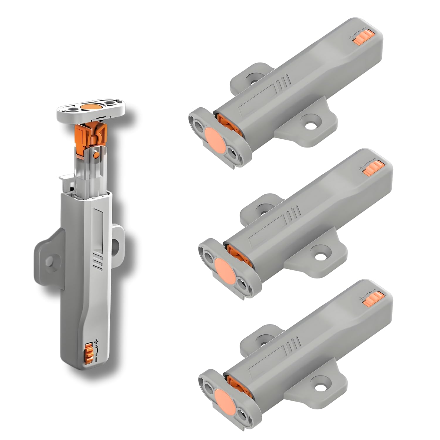 4 Pcs Push to Open Door Catches, Strong 30 N Spring Release Heavy Duty Push to Open Latch