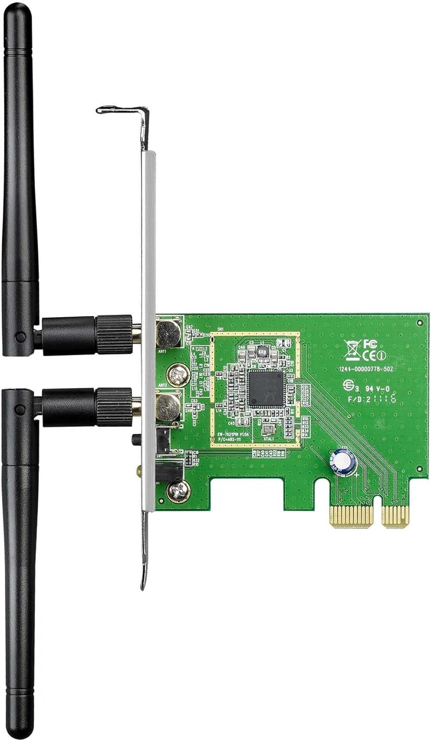 ASUS(PCE-N15) maximum performance Wireless-N Network Adapter ( 300Mbps Transmit / 300Mbps Receive) with PCI-E interface, Include Full Height and Low Profile bracket, WPS button Support