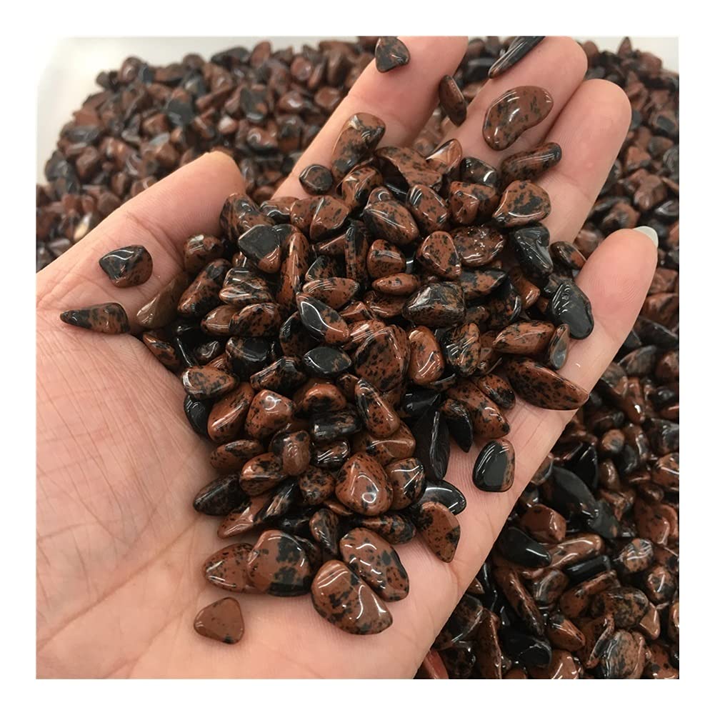 Regalo Ossidiana Rossa Naturale Ghiaia Arenaria Pietra di Cristallo Pietra for Acquario, Pietra da Giardino Pietra Decorativa for PEIQIYIN Raccolta domiciliare(Size:500g)