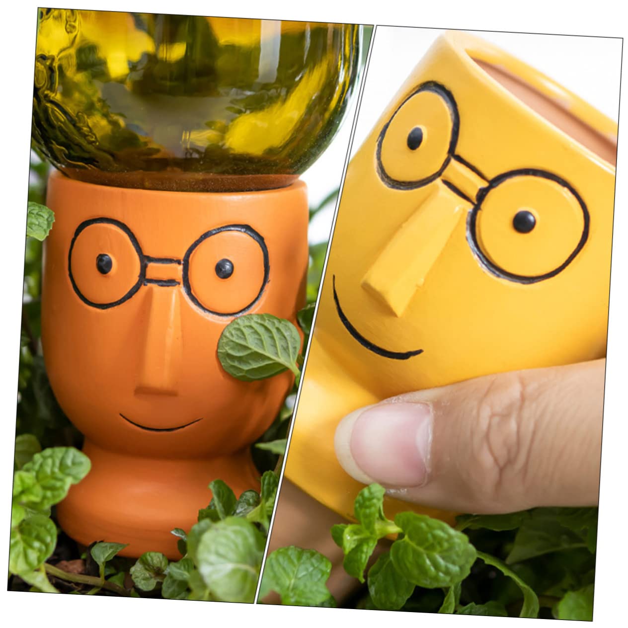 Abaodam 4pcs Automatic Watering Device Continuous Spikes Stakes Outdoor Sprinklers Adjustable Watering Sprayer Plant Growing Soaker Self Watering Bulb Potted Irrigation for Red Loam