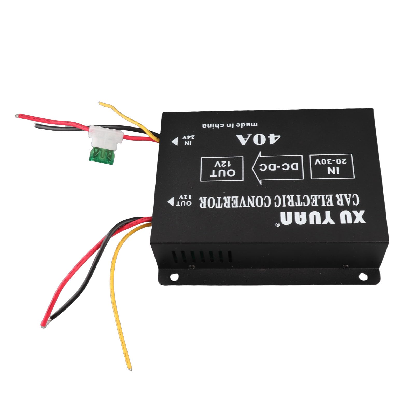 Convertidor de Corriente para Coche y Camión, 24V a 12V, Inversor Eléctrico, Transformador Reductor de Tensión, 40A, 480W