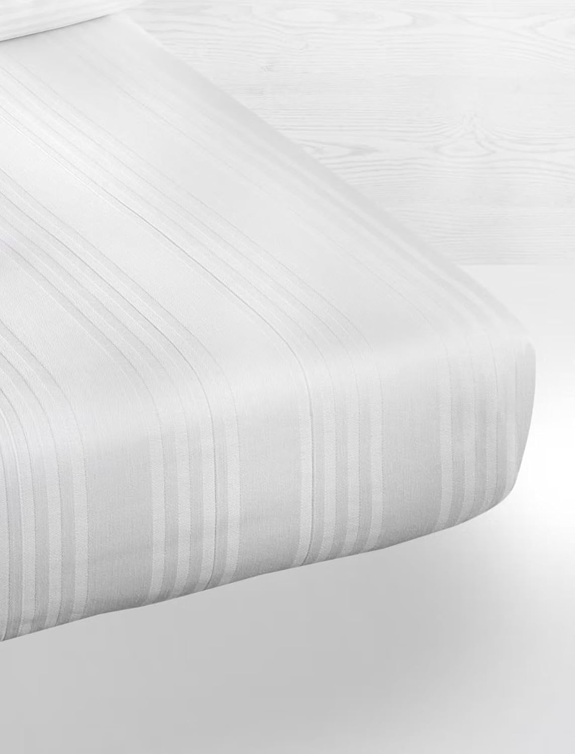 Coprimaterasso con Cerniera, Fodera Materasso con Cerniera, per letto Matrimoniale, in Cotone Damascato, tessuto sanforizato aster (Bianco, Singolo 90x200)