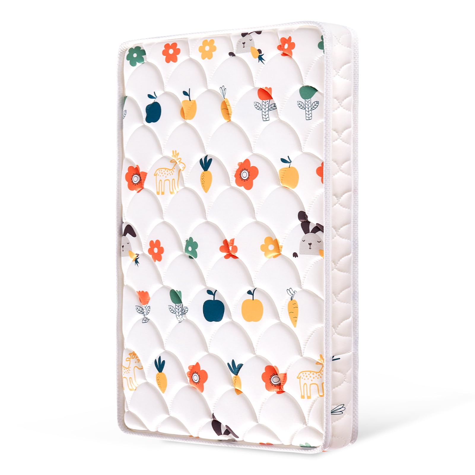 Mini Crib Mattress 38" x 24" x 4"- Firm Support and Comfort Premium Foam,Noiseless and Odorless,Hypoallergenic Mini Crib Mattress,Fits Mini and