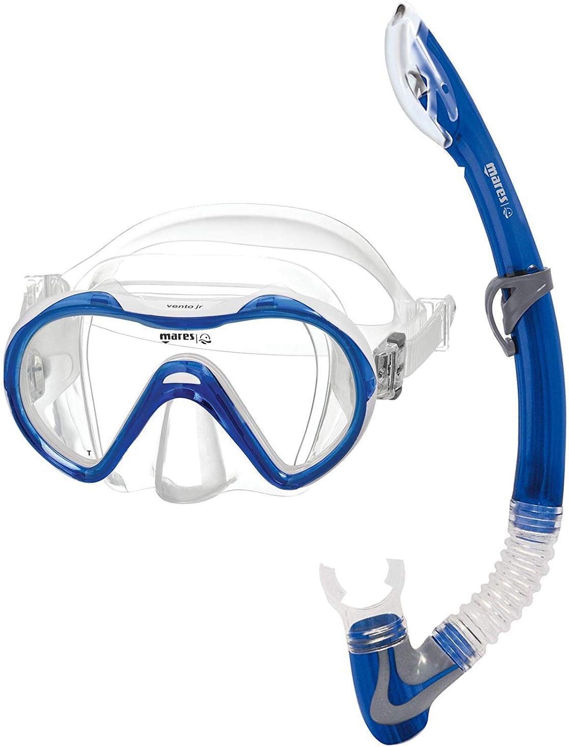 Fariox Adult PVC Tempered Glass Diving Goggles Mask with Silicone Breathing Tube Snorkle Set for Swimming Equipment