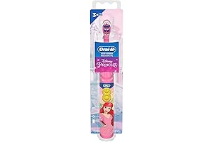 Oral-B Kid's Battery Toothbrush Featuring Disney's Little Mermaid: Soft, Kid-Friendly Toothbrush for Ages 3+
