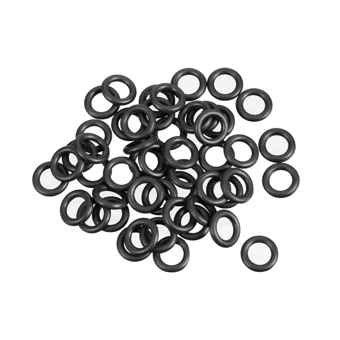sourcing map pierścień uszczelniający, z kauczuku nitrylowego, 50 sztuk, uszczelka 4mmx7mmx1.5mm