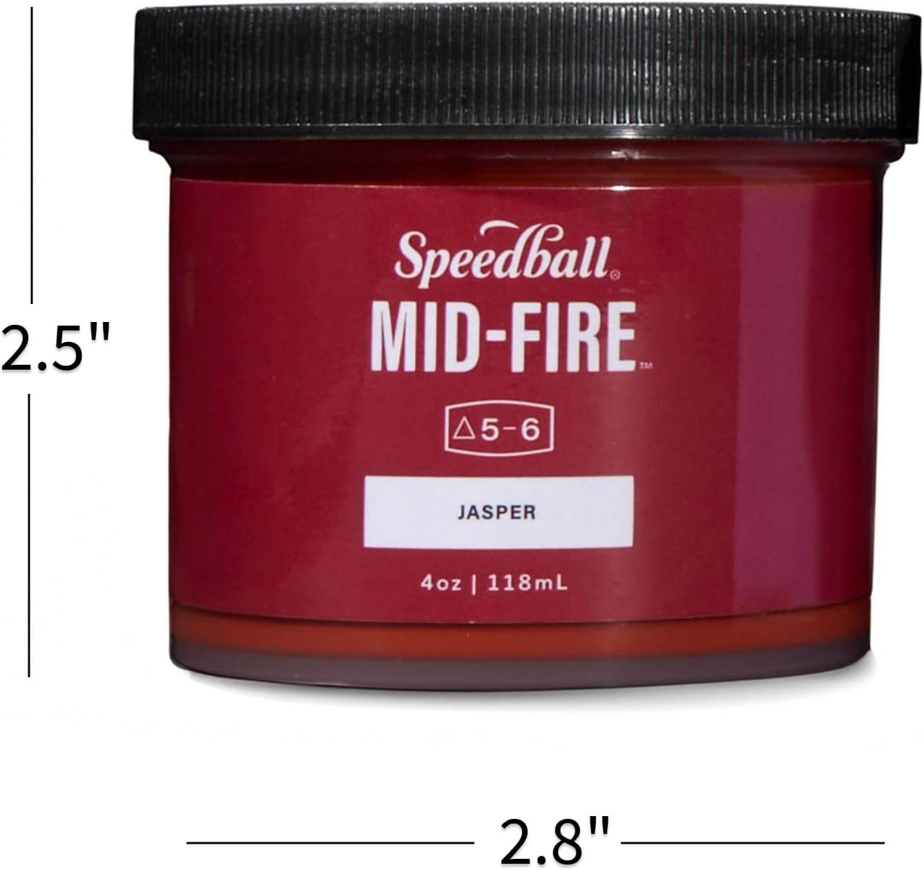 Speedball Mid-Fire Glaze, 4-Ounce Sample Set, Assorted Colors, 12 4-Ounce Jars for Pottery and Ceramics