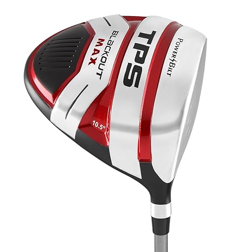 Powerbilt TPS Blackout Max Driver, Men's 10.5 Degree in Black/Red