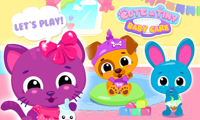 Cute & Tiny Baby Care - My Pet Kitty, Bunny & Puppy