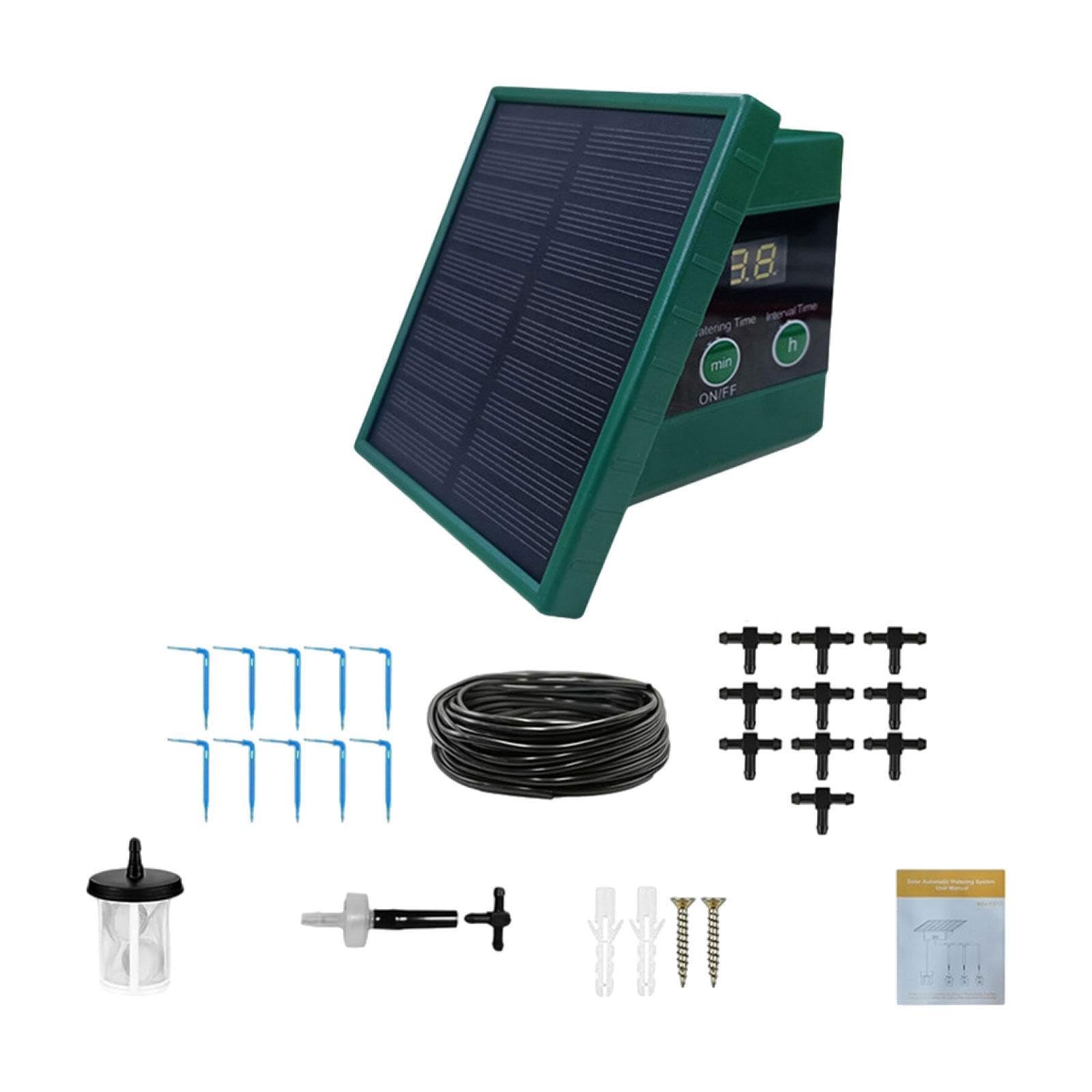 Kit del de Riego de Goteo Solar con Hardware de Tornillo Anti -sifoning del Temporizador con