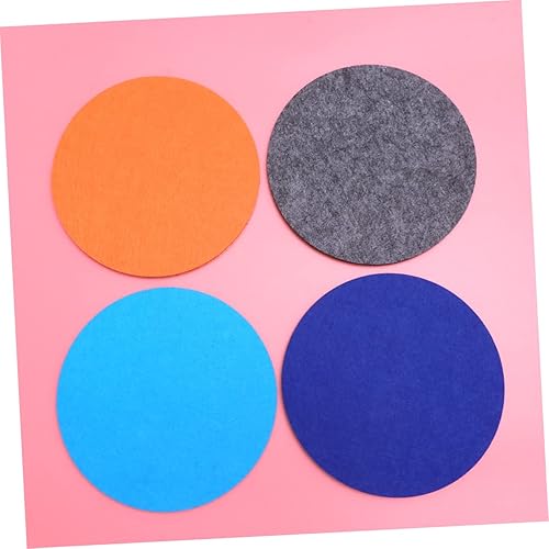 Miniatura 3 de EXCEART 16 piezas de azulejos decorativos de corcho para tablero de notas, tablero de notas, pin de pared, calcomanías circulares, decoración de