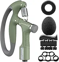 Kit Hand Grip Exercitador de Mãos e Dedos Ajustável 5 a 100kg Para Força Resistência Fisioterapia e Reabilitação Com Contador