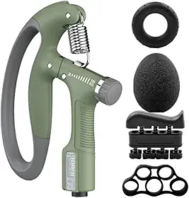 Kit Hand Grip Exercitador de Mãos e Dedos Ajustável 5 a 100kg Para Força Resistência Fisioterapia e Reabilitação Com Contador