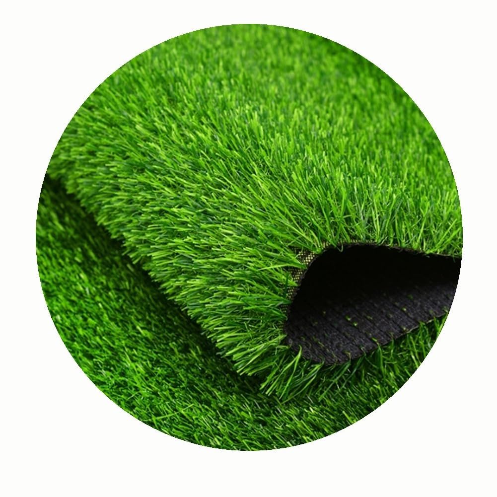 Tappeto artificiale di alta qualità, 3 x 6 m, resistente ai raggi UV, per esterni/interni, a bassa manutenzione, tappeto sintetico per giardino, patio e decorazione del cortile