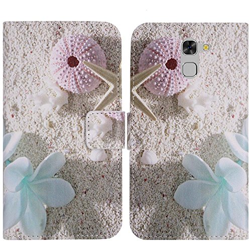 TienJueShi Seestern Flip Book-Style Brief Leder Tasche Schutz Hulle Handy Hülle Abdeckung Fall Wallet Cover Etui Skin Fur iLA S1 5.5 inch