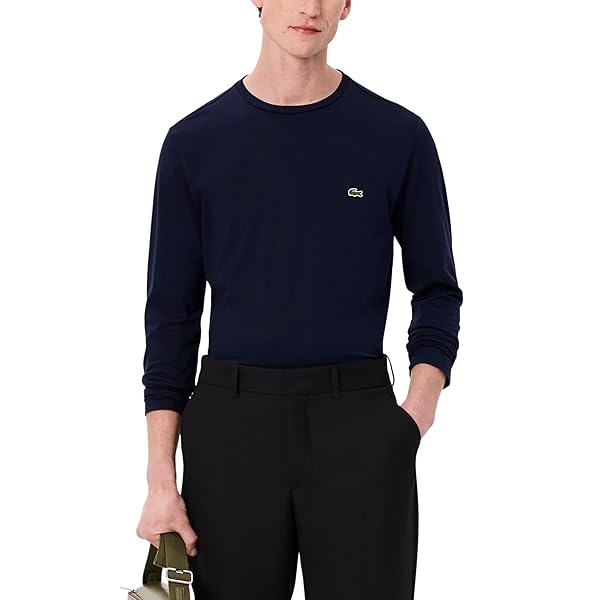 Lacoste Long Sleeve Pima Jersey Crewneck T-Shirt Shirt