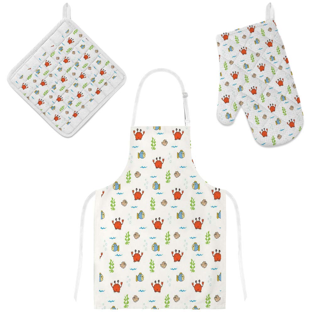 Tablier de cuisine étanche avec poches et accessoires anti-chaleur