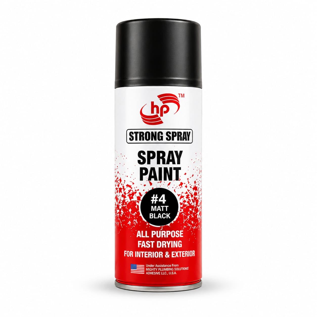 Spray Paint 400 ml, Quick Drying Multi Surface Acrylic Aerosol Paint with Matte Finish for Metal, Wood, Plastic, Glass, Walls & DIY Projects (Matte Black #4)-image-43