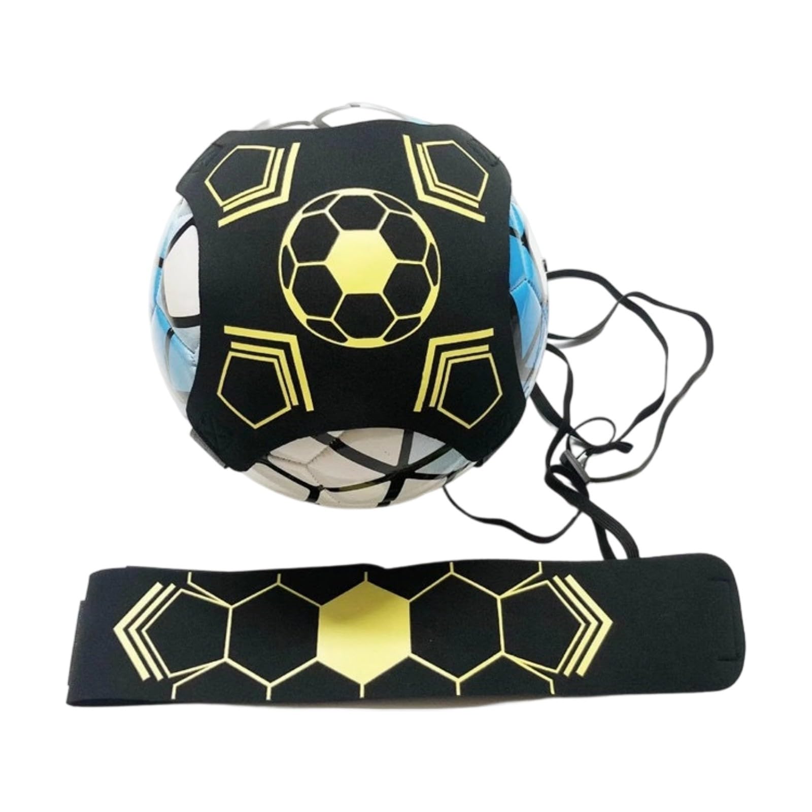 QIAOLIDA Football Dribbling Belt Training Equipment Rebounds Practice Belt for Ball Control And Soccer Skills Improvement