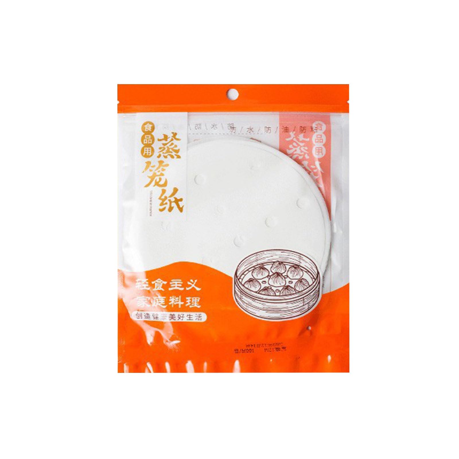 Jazuaiao Of 100 Steamers Liners Throwaway Steamers Paper Greaseproof Sheet Suitable for Kitchen Cooking Use Paper