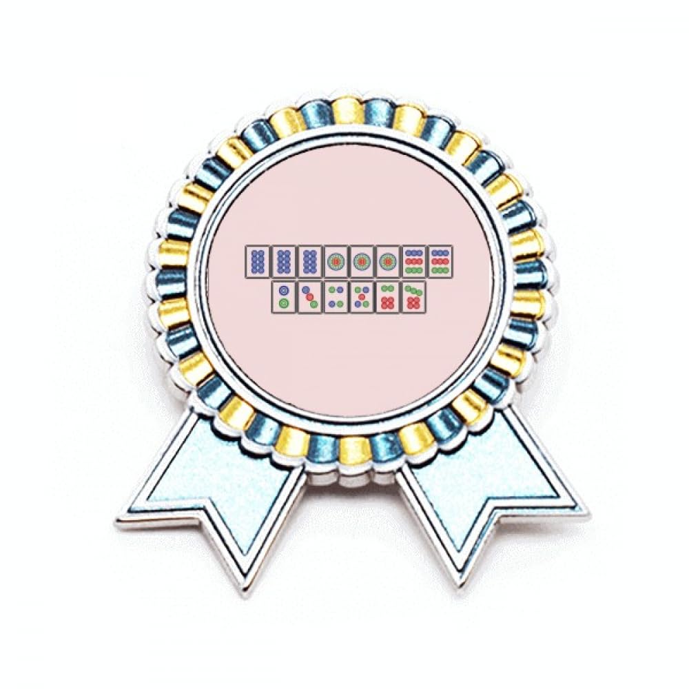 Broche costume Mahjong Art Déco tendance métal taille M