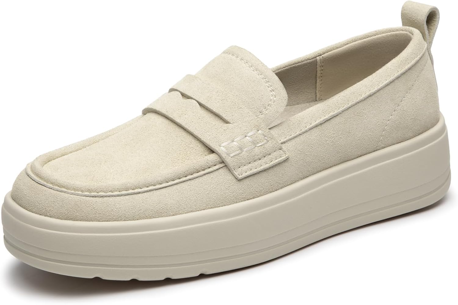 Rihero Loafers for Women Comfortable Slip On Shoes Business Casual Platform Loafers for Work Fall Walking
