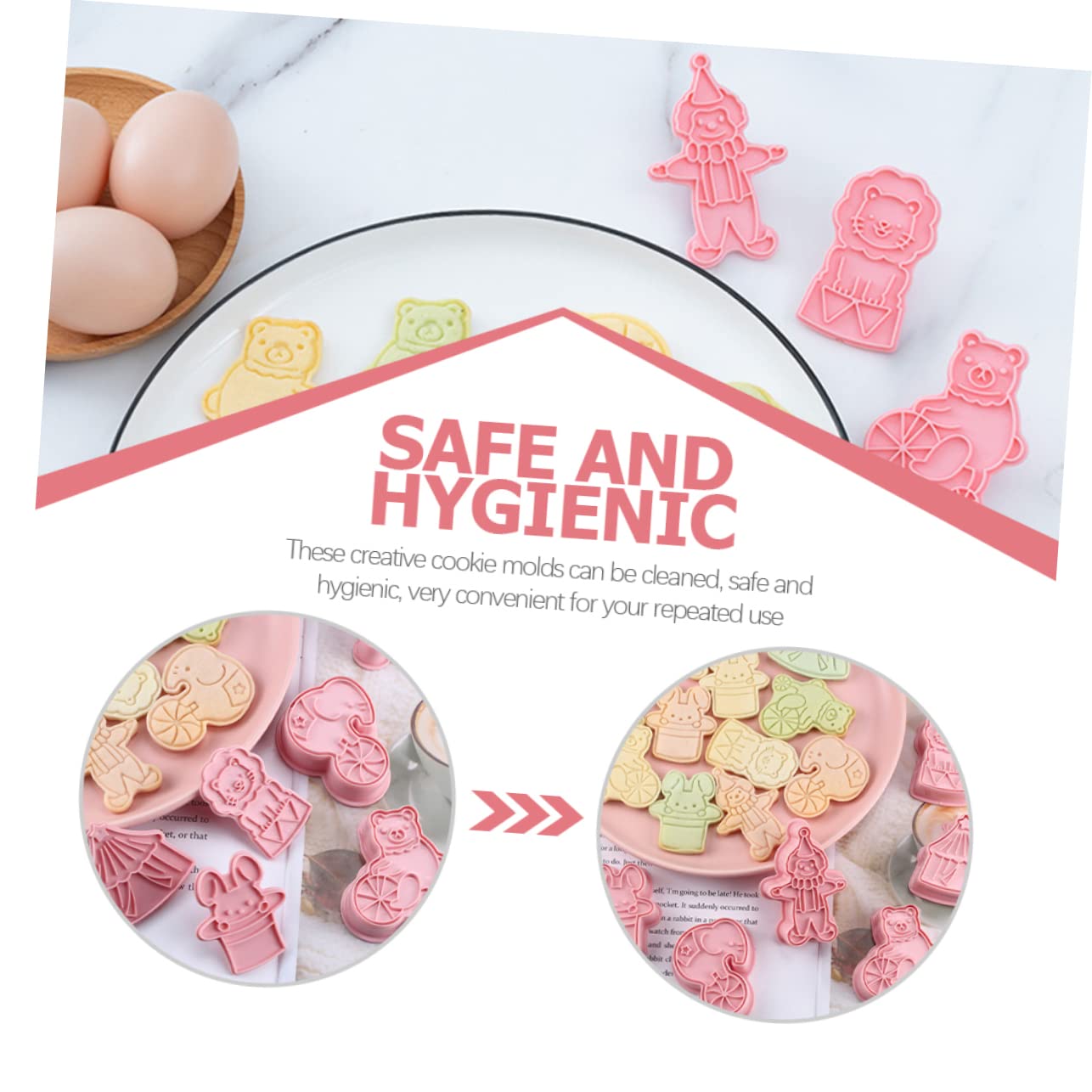 TOPBATHY 30pièces Emporte Plastique De Forme De Pour Biscuits Outils De Pâtisserie Amusants Pour Cookies Et Fondant