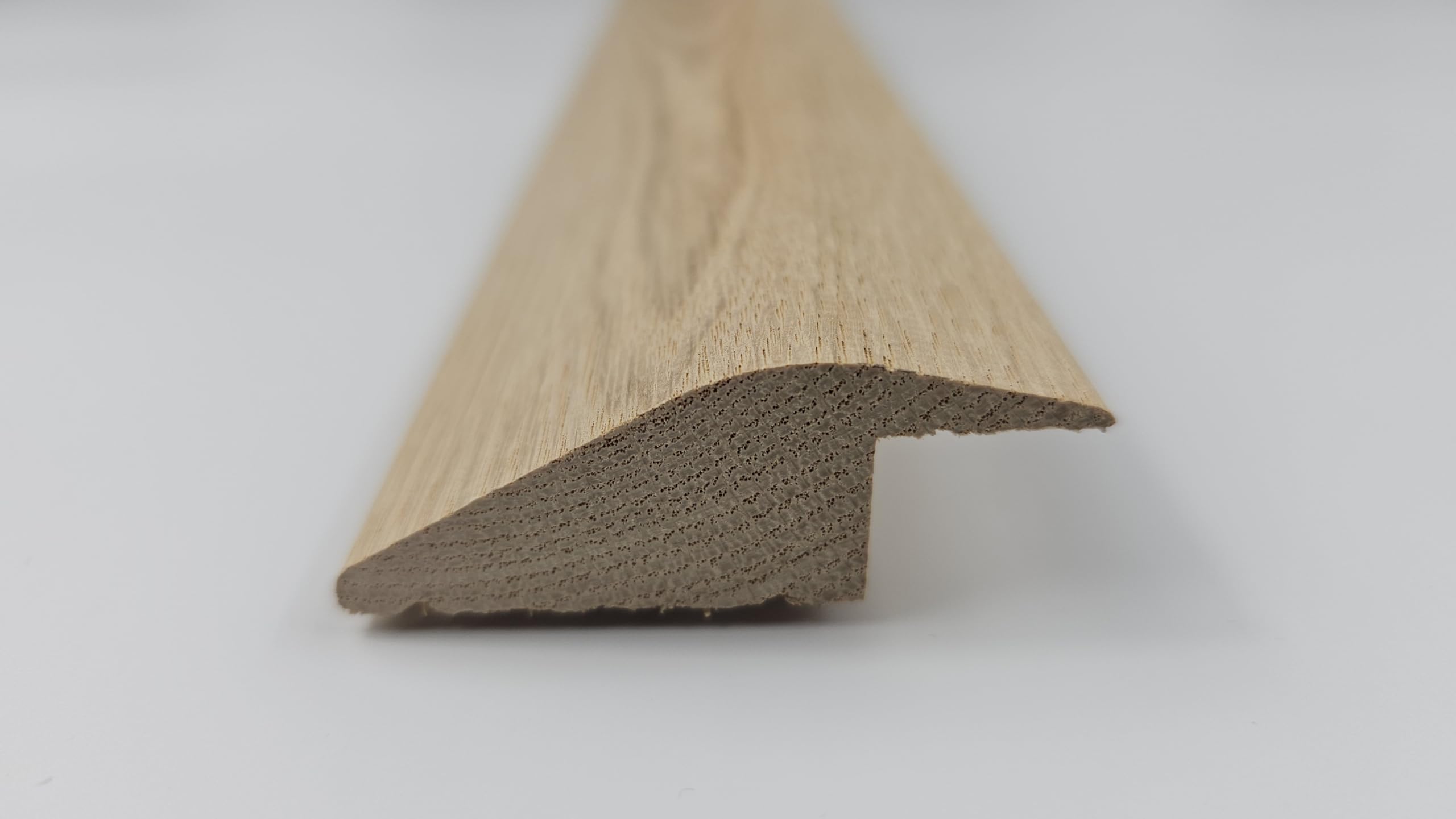 Project DIY® Solid Oak Ramp & Reducer Threshold Door Bar – 900mm x 58mm – 15mm Rebate Height – Premium Solid Oak R Section – Smooth Machined Finish (Unfinished, 900mm Length)
