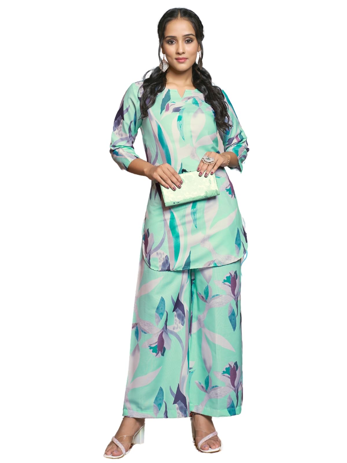GRECIILOOKSCo Ord Set for Women | Co Ord Set for Women Stylish | Kurta Set for Women | Kurta Set | Ethnic Co Ord Set for Women | 3/4 Sleeves