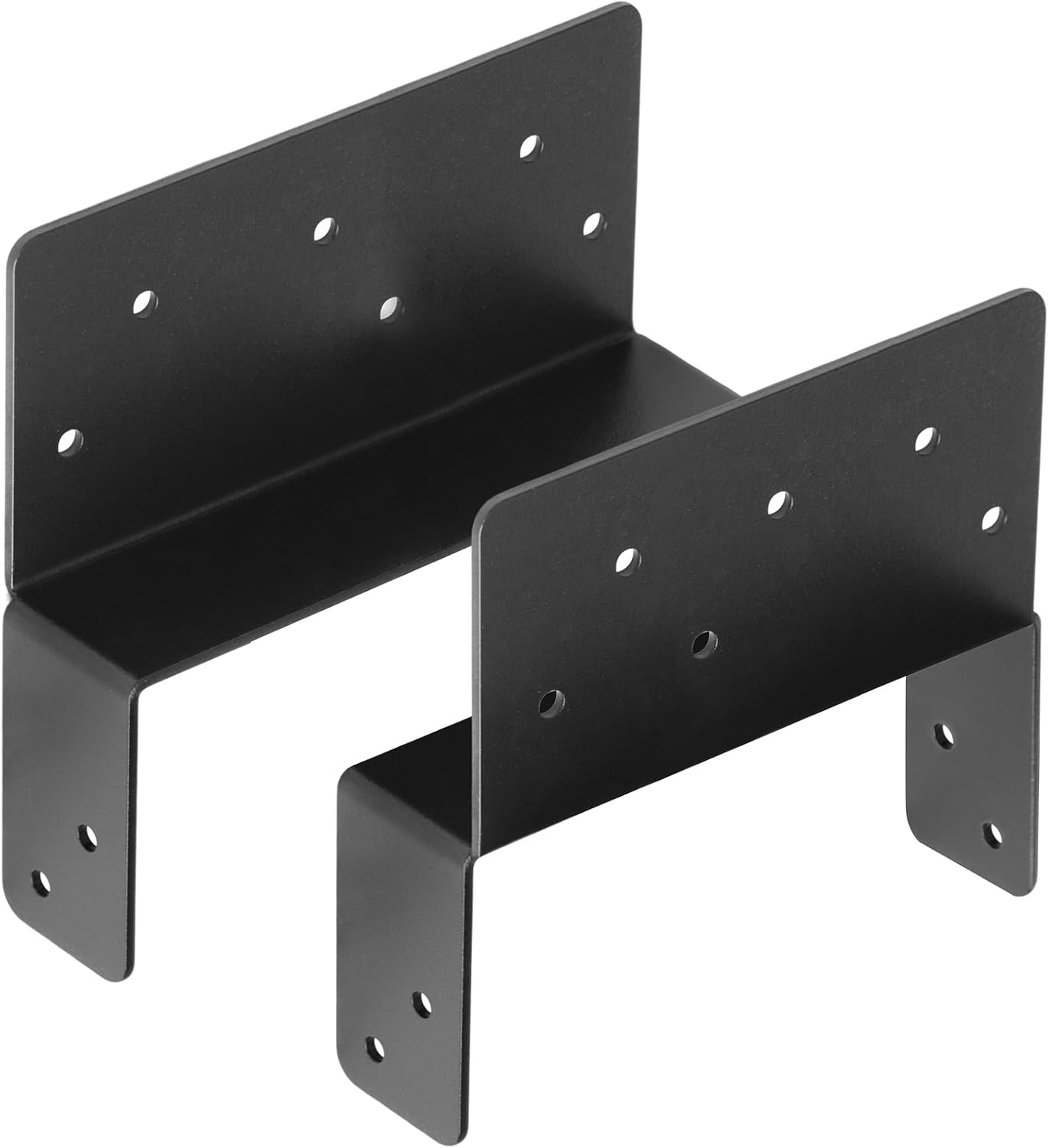 heneng 4 Pairs 6x6 Post to Beam Connector, Pergola Bracket Adjustable Post Cap, 12 Gauge