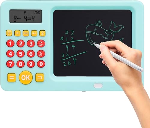 Juegos de matemáticas para niños de 5 6 7 8 años, tableta de escritura LCD para niños, juegos educativos de aprendizaje de matemáticas, regalos de