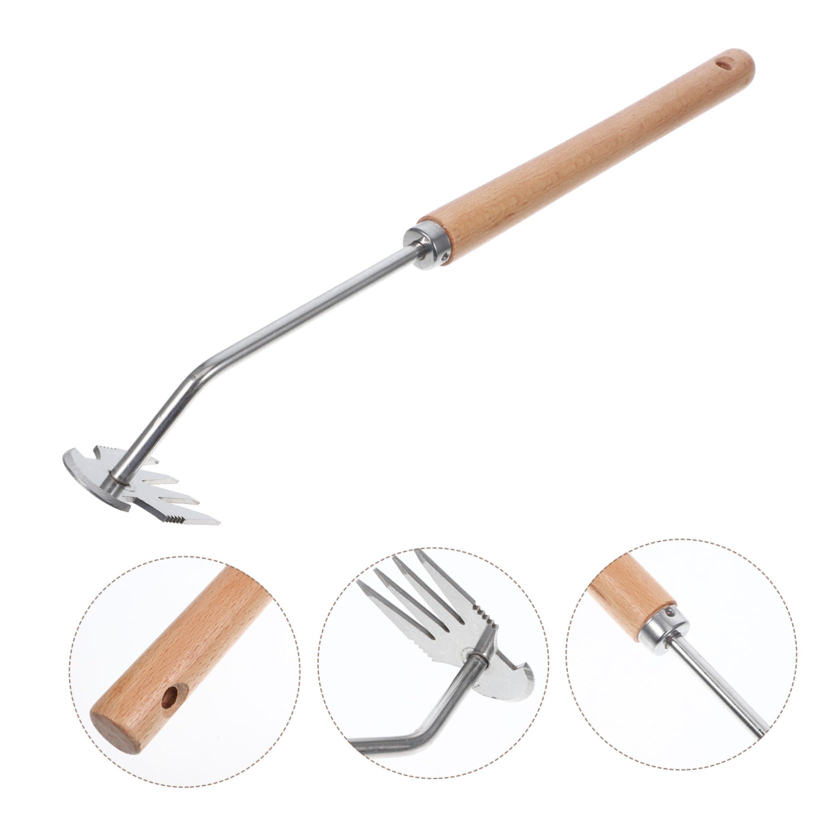 POPETPOP 5 Piezas herramientas de deshierbe Utensilio para eliminar hierbas en el jardín Herramienta para deshierbar el jardín herramientas manuales de jardinería desyerbador de mano haya