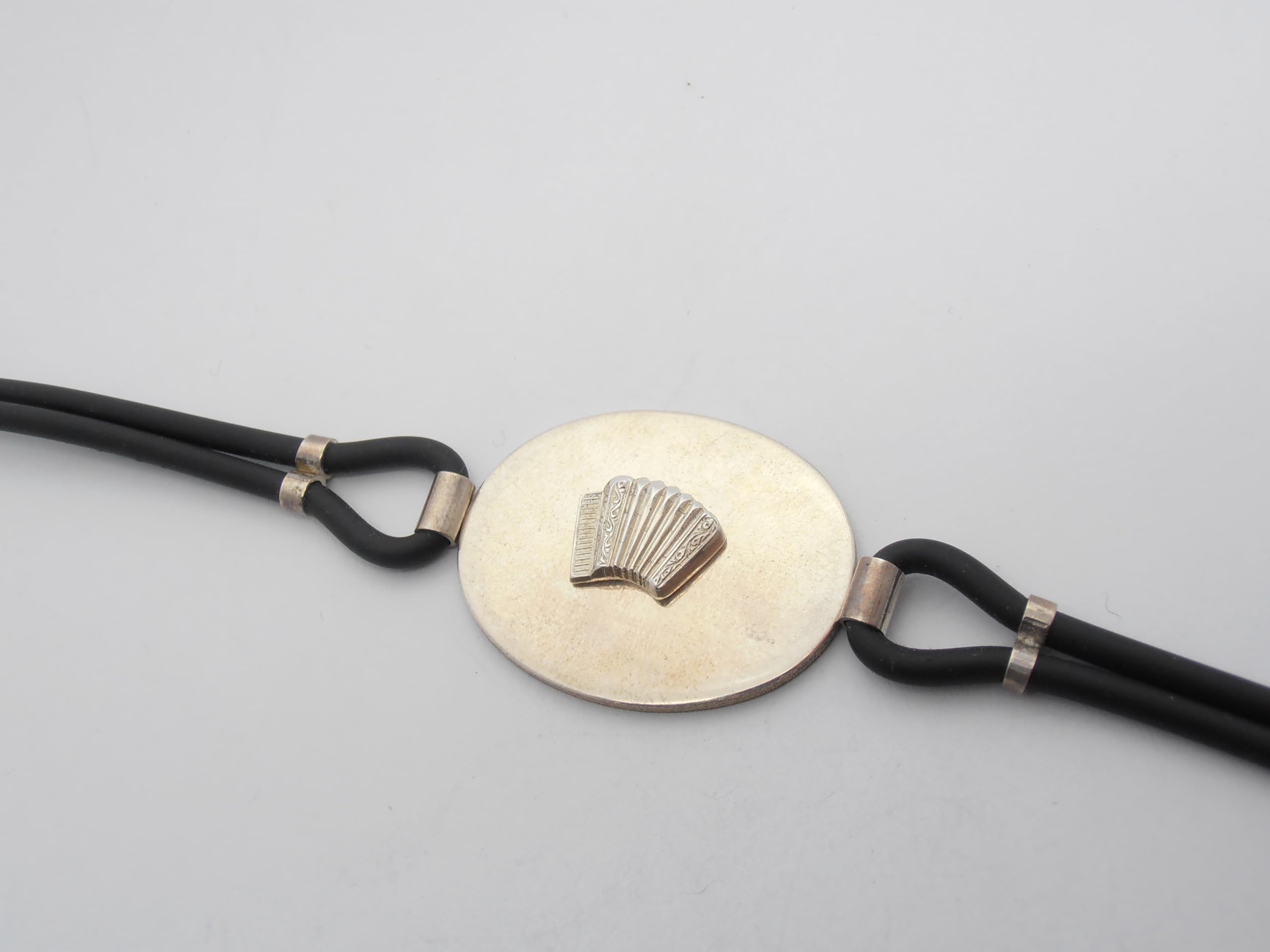 Fisarmonica : Braccialetto in Argento 925 con Strumento Musicale - Bracciale Musicista - Musica