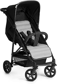 Hauck Rapid 4 QF, 4-Wheel Pushchair, 0M+ to 25 kg - Caviar Silver