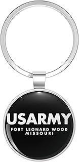 FORT LEONARD WOOD MISSOURI Metal Double Sided Key Chain Keychain