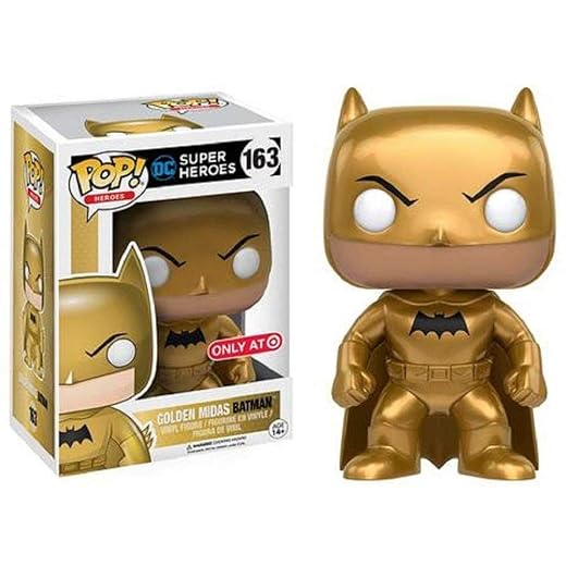 Pop! Funko Dc Super Heroes Golden Midas Batman Exclusive #163