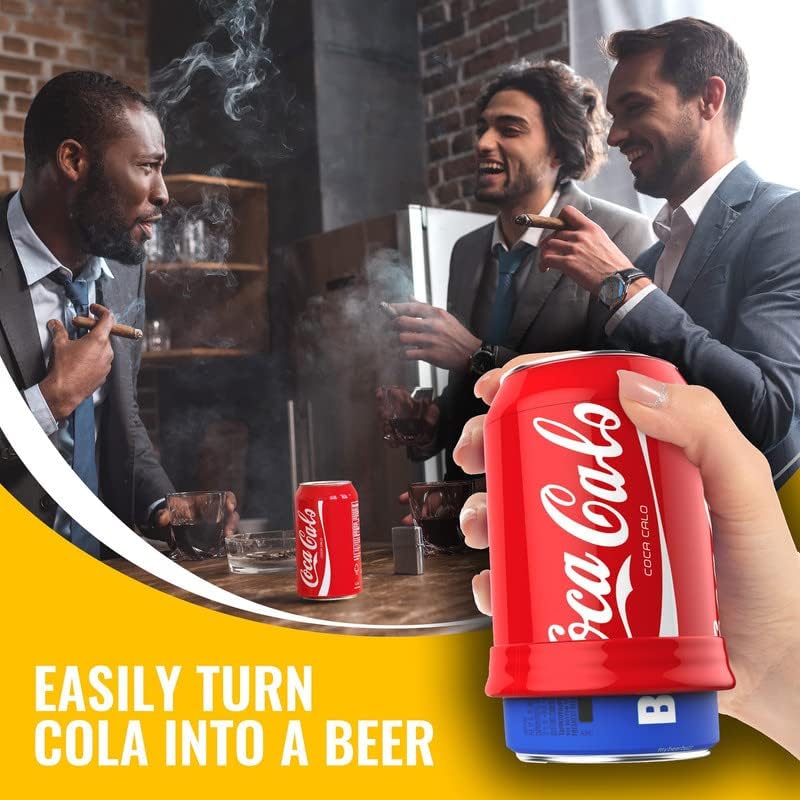 Skywin Silicone Can Cover (3 Pack) - Soda Can Covers Hide Can by Disguising it as a Can of Soda (Red)