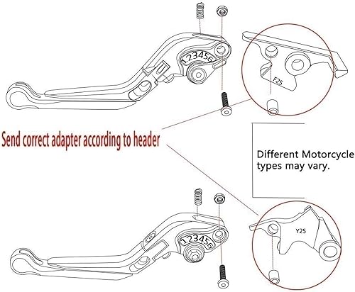 Miniatura 2 de Motocicleta para Y&AMAHA FZ FZS FAZER16 2008 2009 2010 2011 2012-2018 Frenos de motocicleta Varilla de acoplamiento freno embrague palancas manillar