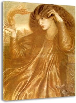 La Donna della Fiama-Famous Paintings-Print On Canvas-Oil Painting Reproductions-Wall Art For Living Room Modern 70x98cm Framed