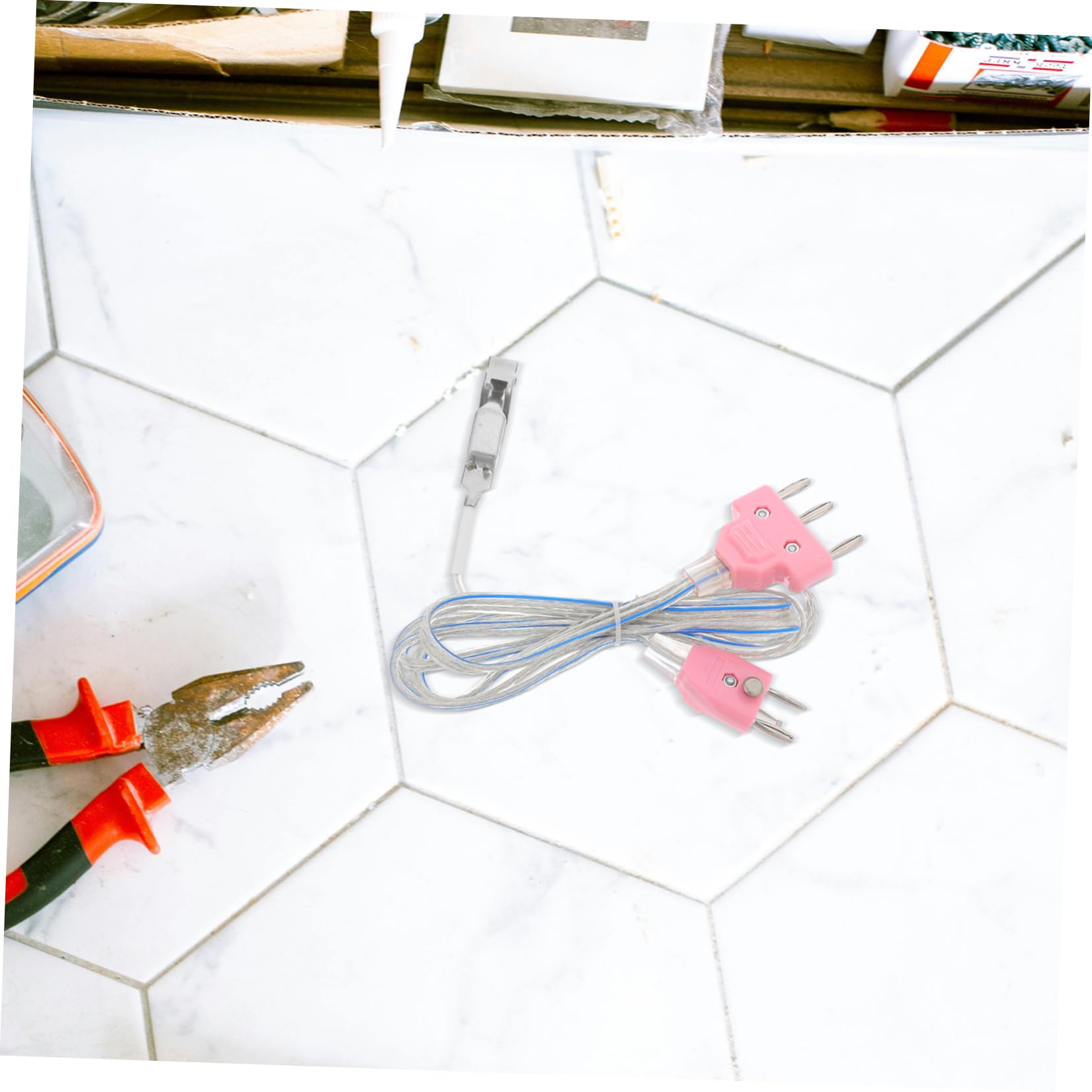 Yardwe Professionelles Fechtkabel für Degen und Fechtsportausrüstung mit Universeller Kompatibilität Edelstahl und Kunststoff Rosa für Training und Wettkampf