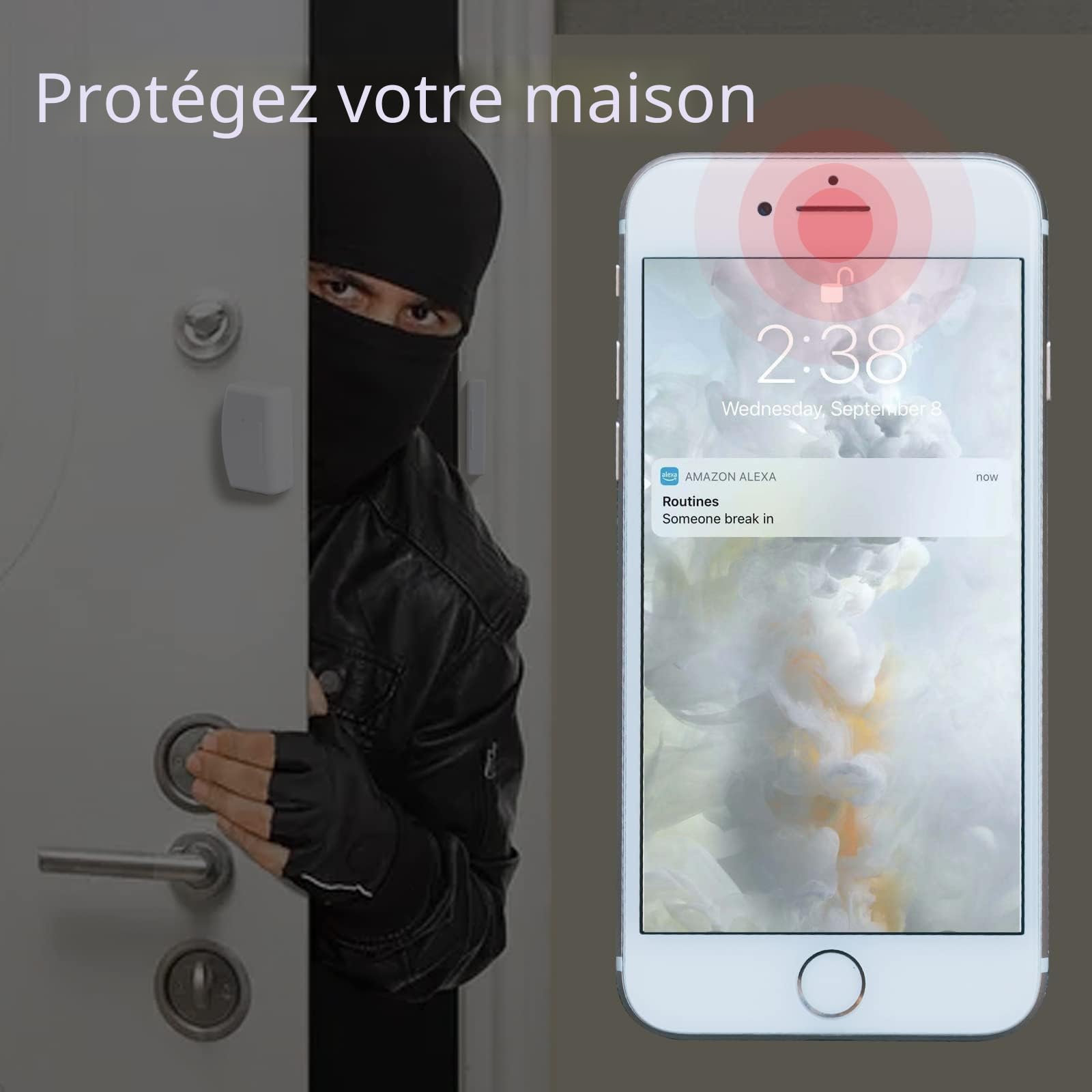 THIRDREALITY Zigbee Lot de 4 capteurs de Contact pour Porte et fenêtre, domotique, Fonctionne avec Home Assistant, SmartThings, Aeotec, Homey, Hubitat ou Echo avec concentrateur Zigbee intégré, hub