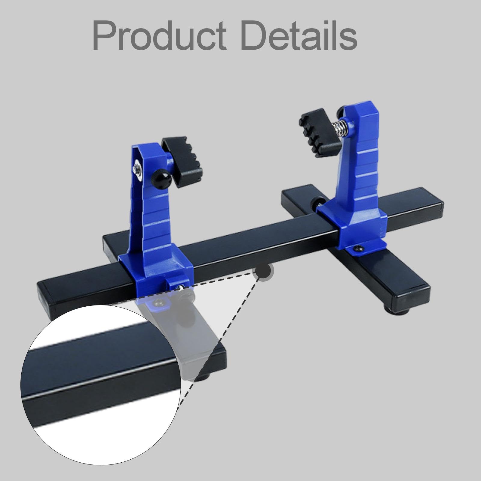 Oshhni Soporte de placa de circuito con clip de fijación ajustable, soporte flexible para soldadura de PCB, de PCB de 0 a 200 mm con rotación de
