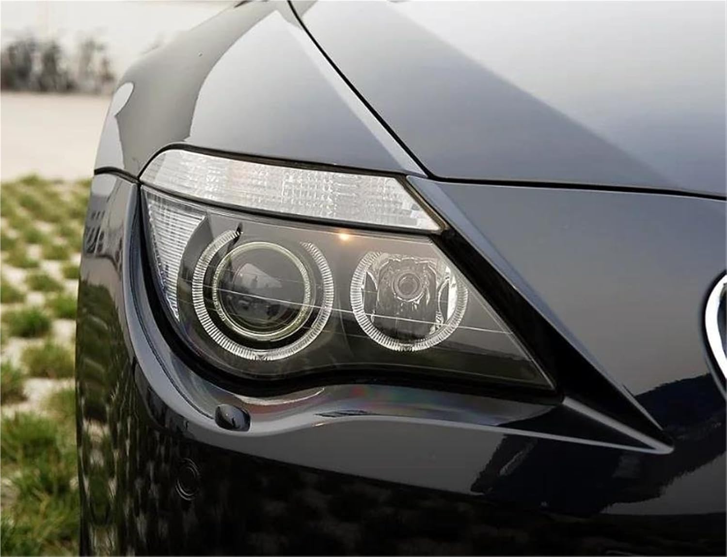 Car Lamp Hoods For BMW E63 E64 6 Series For M6 2004 2005 2006 Car Headlamp Cover Headlight Housing Lens Lamp Shell Transparent Lampshade Car Headlight Cover