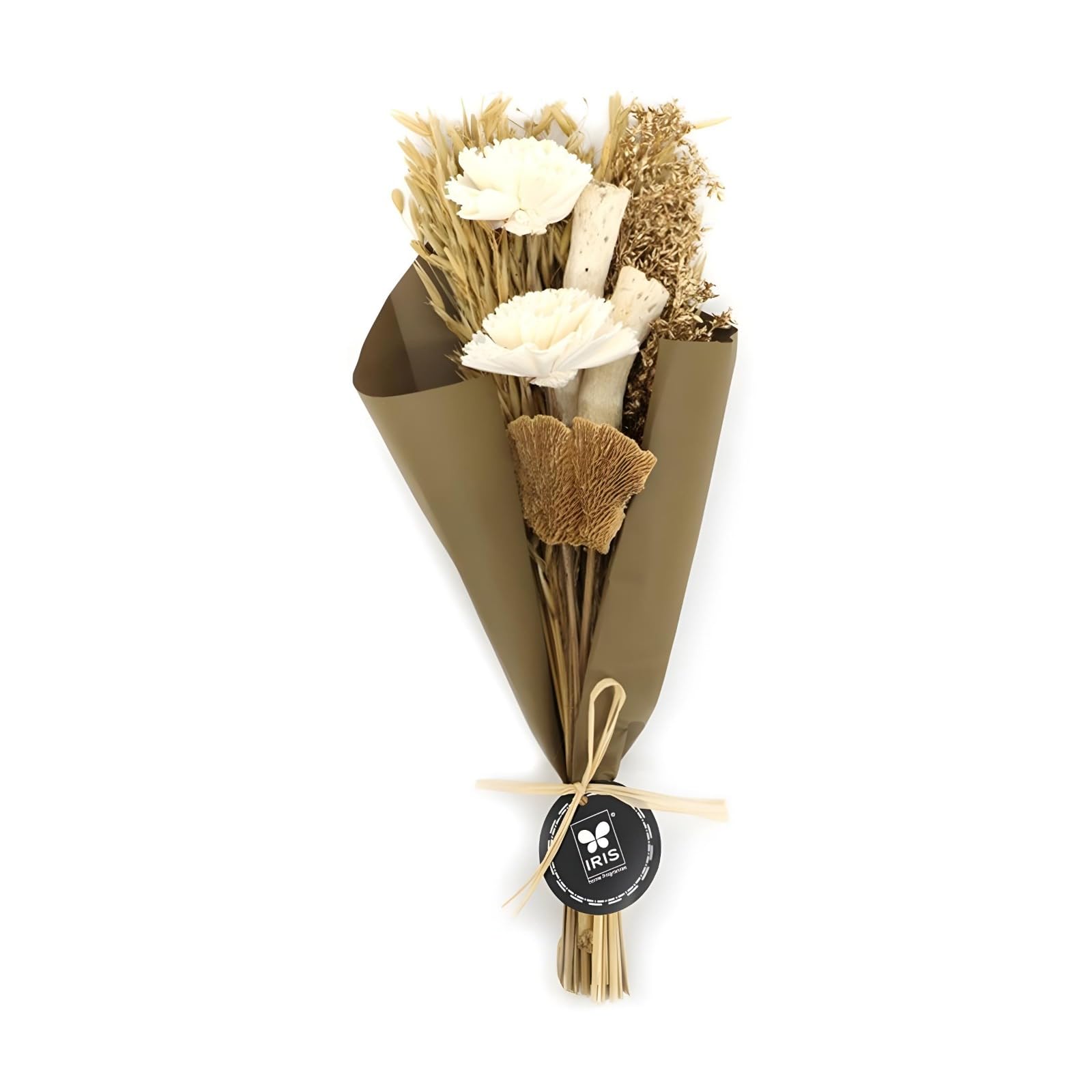 IRIS Ivory Meadow Dry Flower Bouquet with 5ml Fragrance Spray | A Thoughtful Valentine's Day Gift with Long-Lasting Beauty-image-9