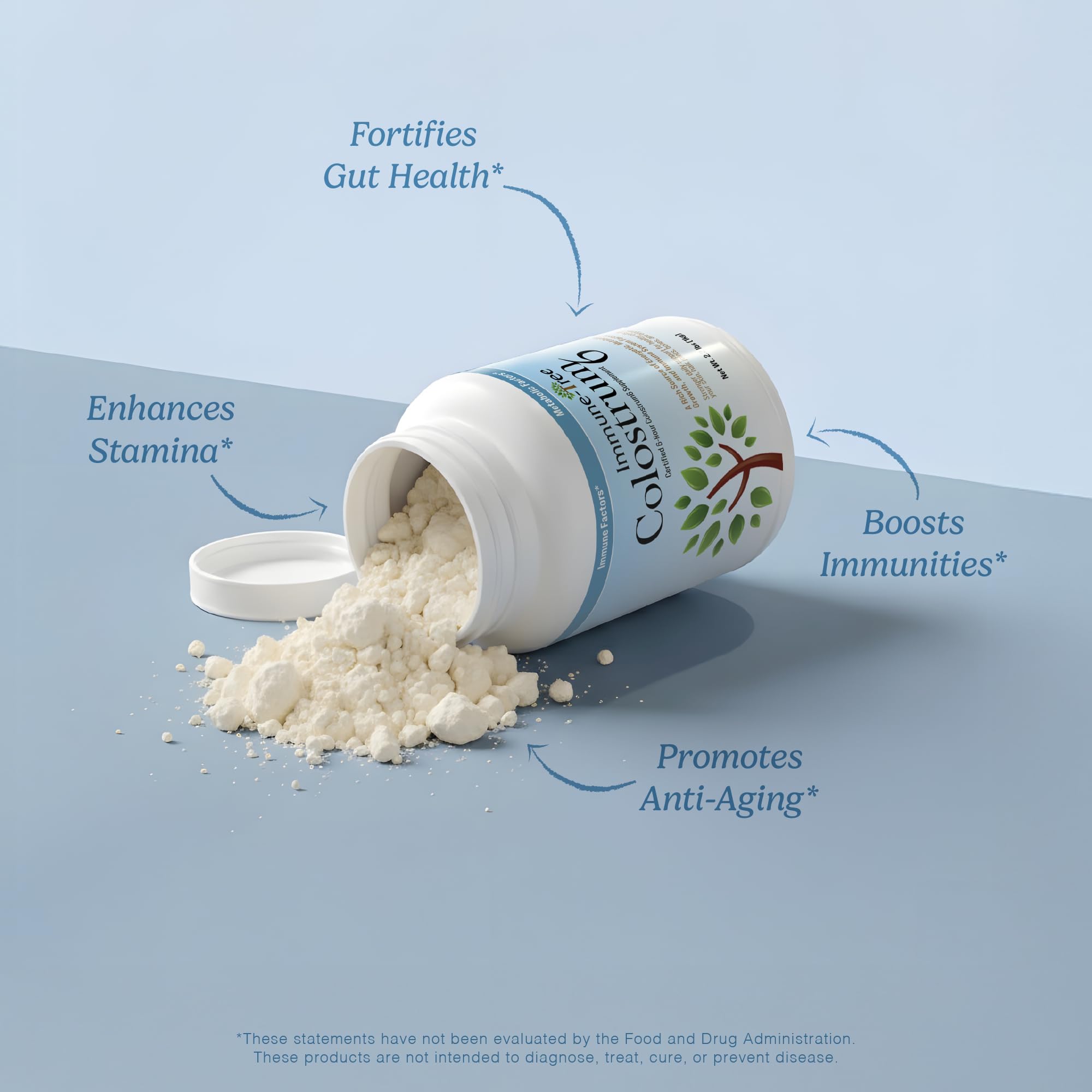 100% Pure Bovine Colostrum Powder (Grass-Fed) | High IgG for Immune Support & Gut Health | Anti-Aging | Colostrum Supplement for Adults & Kids | 2.2lb | 661 Servings