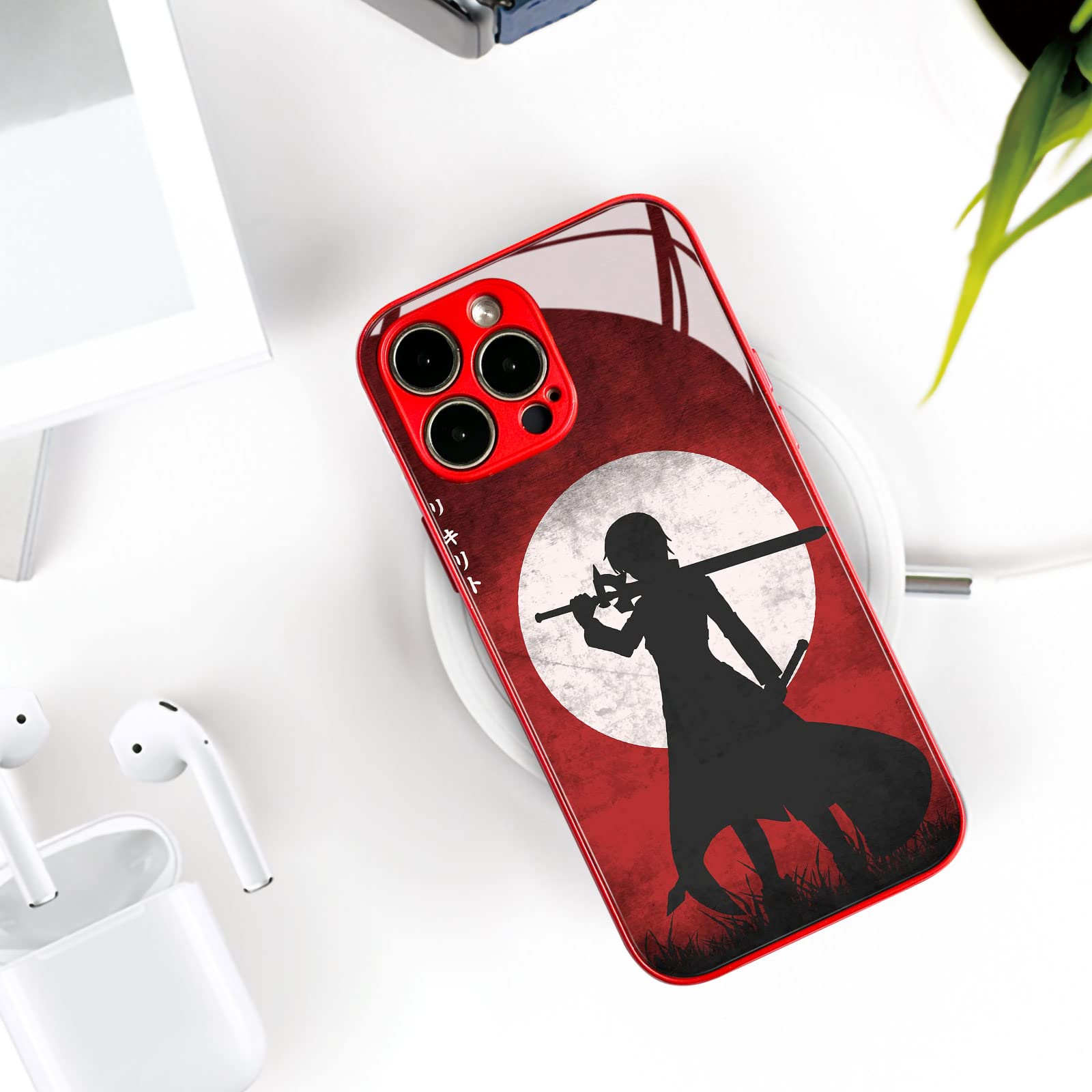 【キリト】iPhone 13 pro Amazon.com: Akatxezy Kirito Kirigaya Kazuto Anime Case for iPhone