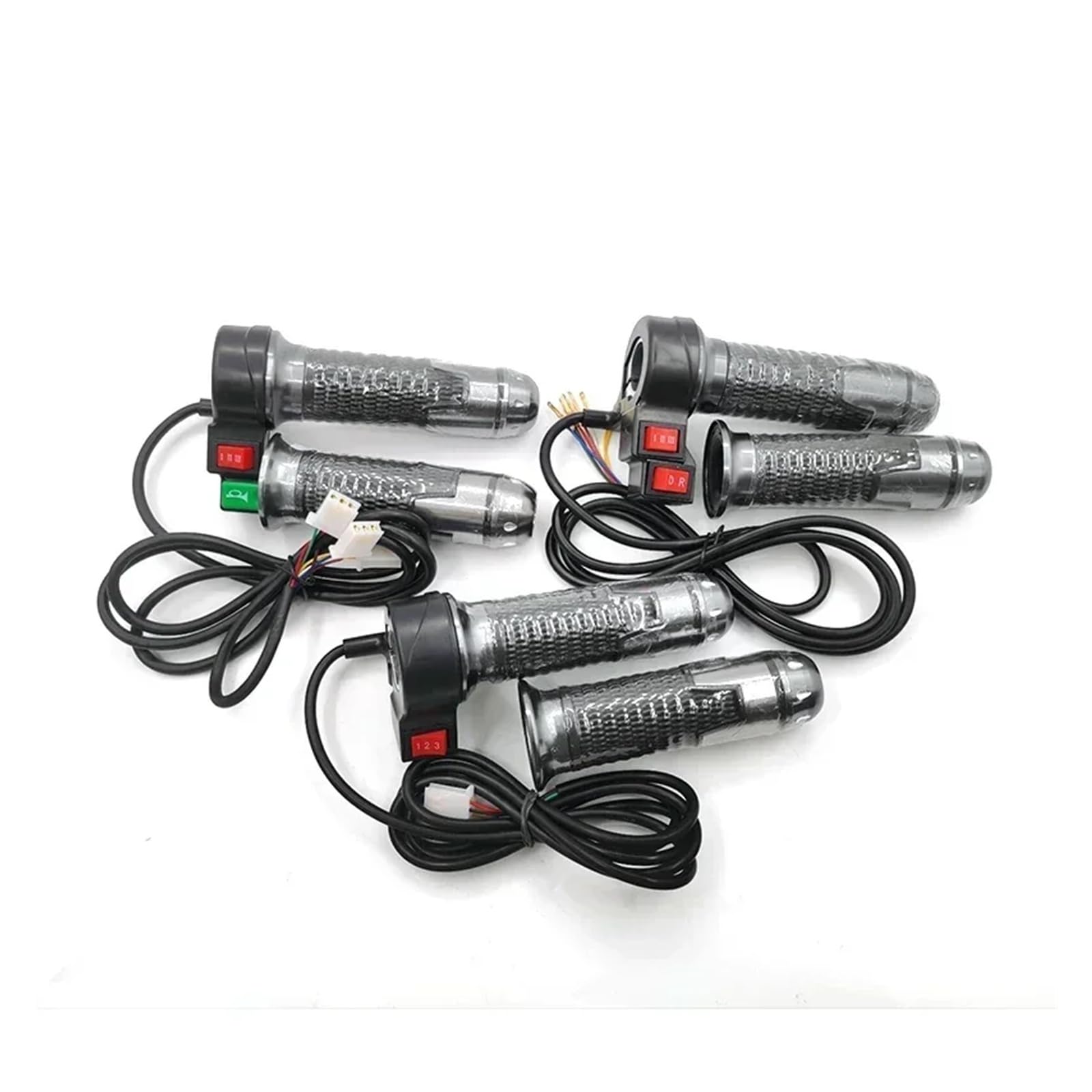 Poignées de Guidon universelles 12 V-72 V, accélérateur à Trois Vitesses for Scooter électrique et vélo(A)