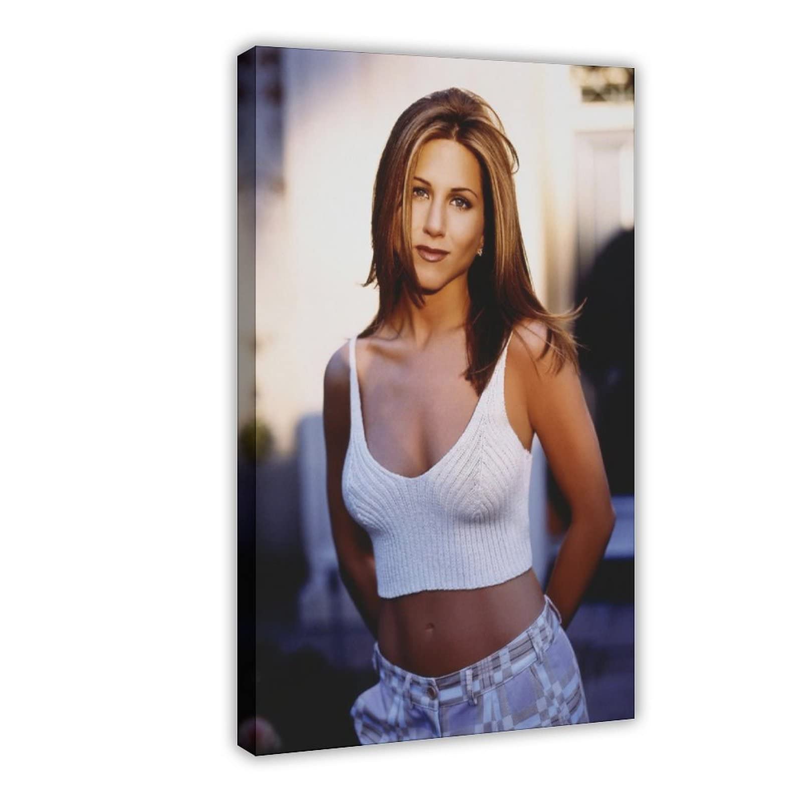 RIKCAT Jennifer Aniston Canvas Poster Wall Art Decor Print Picture Paintings for Living Room Bedroom Decoration Frame-style 24x36inch(60x90cm)