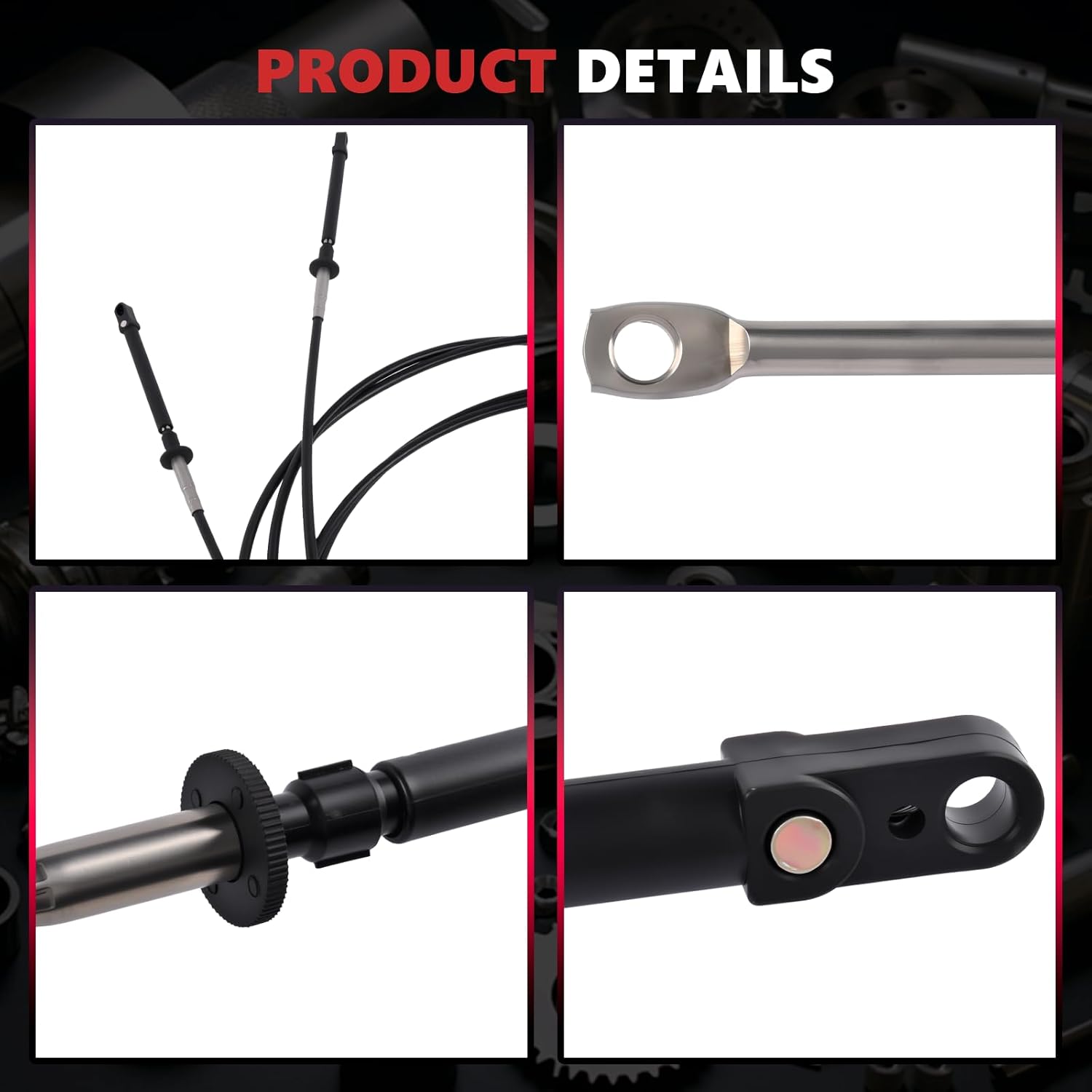 2PCS 12FT Boat Throttle Shift Remote Control Cable Compatible with Johnson and Evinrude OMC Remote Control Outboard Engine 1979-Now Replace 0173112 CCX20512