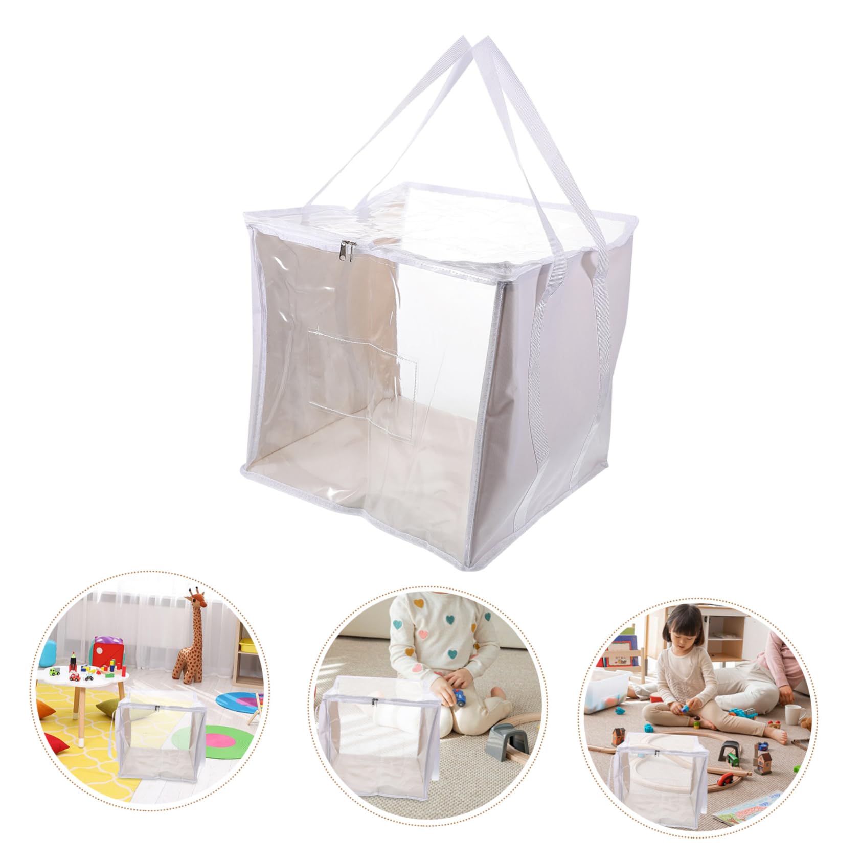 Gatuida 2pezzi Scatola Portaoggetti in Pvc con Cerniera per Giochi da Tavolo Organizer da Viaggio per Giocattoli Scatola dei Giocattoli per Ragazzo Ragazza Piccoli Contenitore per Vestiti